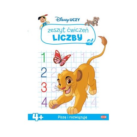 Disney uczy classic zeszyt ćwiczeń Liczby motyleksiązkowe.pl