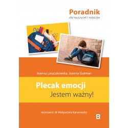 Plecak emocji  Jestem ważny Joanna Laszczkowska Joanna Gutman motyleksiążkowe.pl