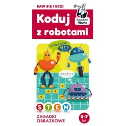 Koduj z robotami Zagadki obrazkowe 5-7 lat motyleksiążkowe.pl