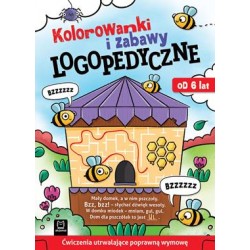 Kolorowanki i zabawy logopedyczne od 6 lat motyleksiążkowe.pl