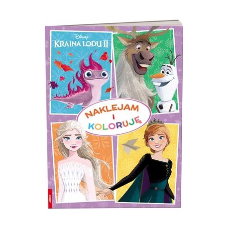 Disney Kraina Lodu 2 Naklejam i koloruję motyleksiązkowe.pl