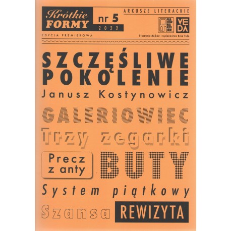 Szczęśliwe pokolenie Krótkie formy 5/2022 motyleksiążkowe.pl