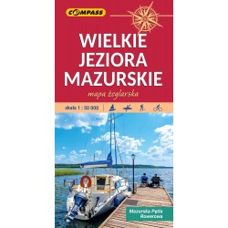 Wielkie jeziora mazurskie mapa żeglarska motyleksiążkowe.pl