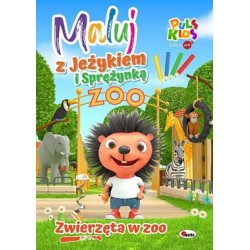 Maluj z Jeżykiem i Sprężynką Zwierzęta w zoo motyleksiążkowe.pl