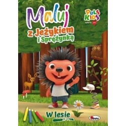 Maluj z Jeżykiem i Sprężynką W lesie motyleksiążkowe.pl