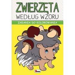 Zwierzęta według wzoru Zadania do kolorowania motyleksiążkowe.pl