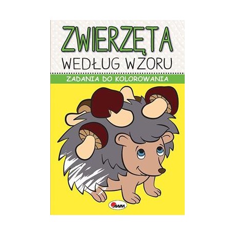 Zwierzęta według wzoru Zadania do kolorowania motyleksiążkowe.pl