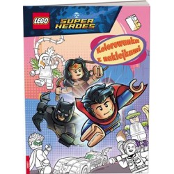 Lego DC Super Heroes Kolorowanka z naklejkami motyleksiązkowe.pl