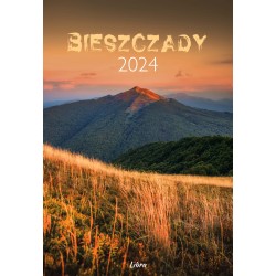 Bieszczady 2024 Kalendarz  wieloplanszowy okładka Lato motyleksiążkowe.pl