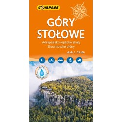 Góry Stołowe /mapa laminowana motyleksiążkowe.pl