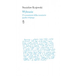 Wybranie O rozumieniu kilku terminów języka świętego Stanisław Krajewski motyleksiążkowe.pl