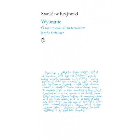 Wybranie O rozumieniu kilku terminów języka świętego Stanisław Krajewski motyleksiążkowe.pl