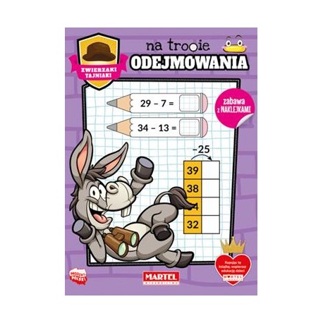 Zwierzaki Tajniaki Na tropie odejmowania motyleksiążkowe.pl