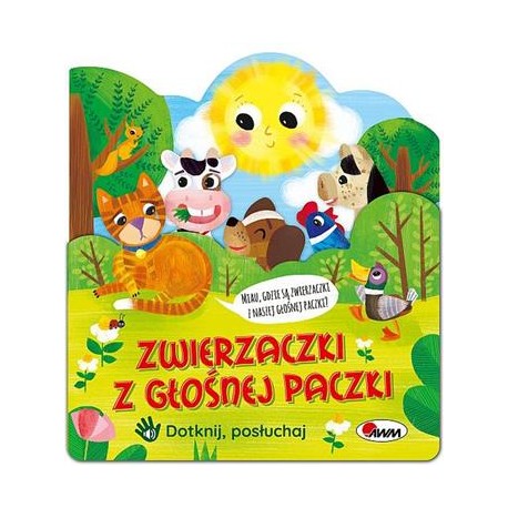 Zwierzaczki z głośnej paczki Dotknij posłuchaj motyleksiążkowe.pl