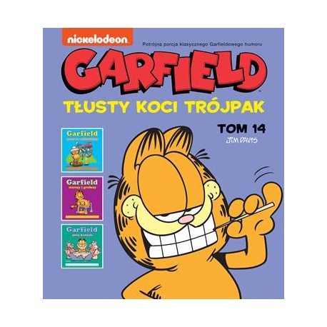 Garfield Tłusty koci trójpak Tom 14 Jim Davis motyleksiążkowe.pl