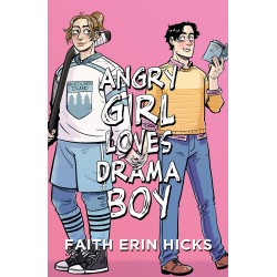 Angry Girl Loves Drama Boy Faith Erin Hicks motyleksiążkowe.pl