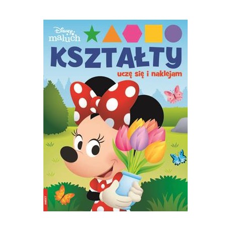 Kształty Uczę się i naklejam Minnie motyleksiązkowe.pl