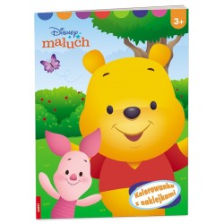 DISNEY MALUCH KOLOROWANKA Z NAKLEJKAMI motyleksiazkowe.pl