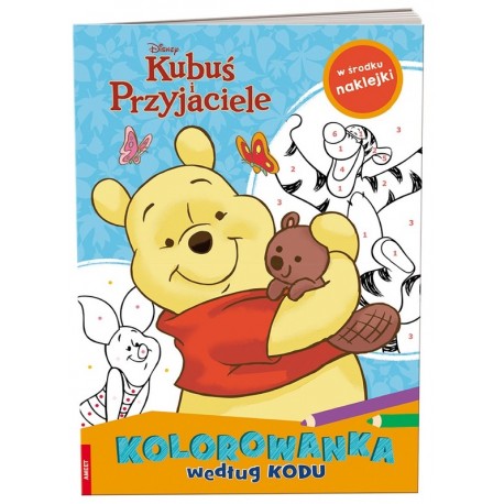 KUBUŚ I PRZYJACIELE KOLOROWANKA WEDŁUG KODU motyleksiazkowe.pl