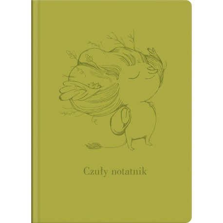 Czuły notatnik zielony motyleksiazkowe.pl