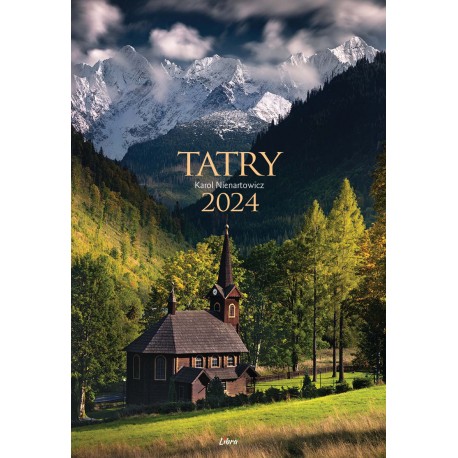 Tatry 2024 Kalendarz  wieloplanszowy  Kościół w Jaworzynie Tatrzańskiej MOTYLEKSIAZKOWE.PL