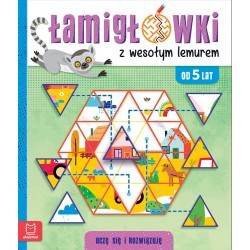 Łamigłówki z wesołym lemurem Od 5 lat motyleksiazkowe.pl