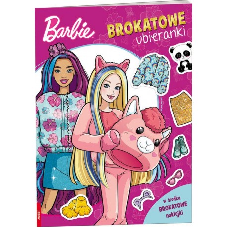 Barbie Brokatowe Ubieranki motyleksiazkowe.pl