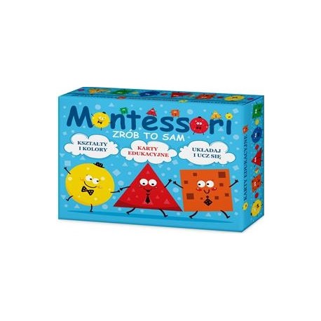 Montessori Zrób to sam. Kształty i kolory. Karty edukacyjne. Liczby motyleksiązkowe.pl