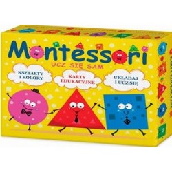 Montessori Ucz się sam. Karty edukacyjne. Kształty i kolory. Układaj i ucz się