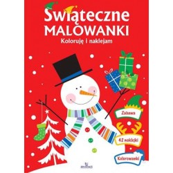 Świąteczne malowanki. Koloruję i naklejam