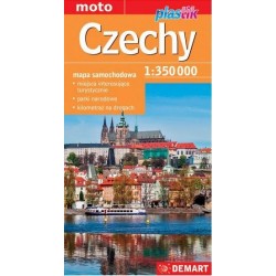 CZECHY mapa samochodowa wersja plastik motyleksiazkowe.pl