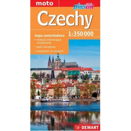 CZECHY mapa samochodowa wersja plastik motyleksiazkowe.pl