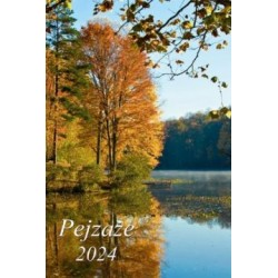 Kalendarz Pejzaże 2024 /ścienny dwustronny motyleksiazkowe.pl