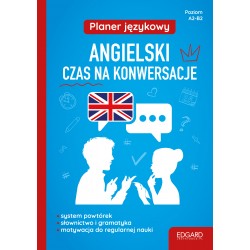 Planer językowy Angielski Czas na konwersacje Poziom A2-B2 motyleksiazkowe.pl