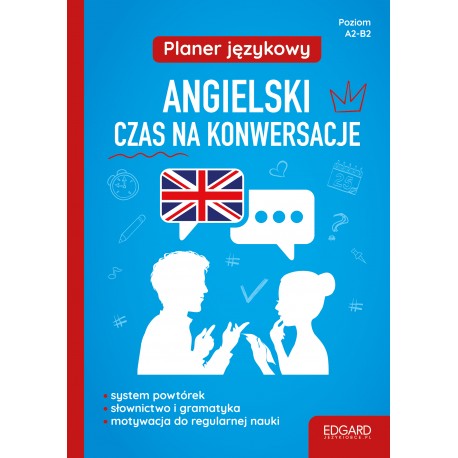 Planer językowy Angielski Czas na konwersacje Poziom A2-B2 motyleksiazkowe.pl