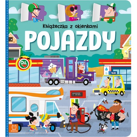 Książeczka z okienkami Pojazdy motyleksiazkowe.pl