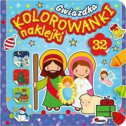 Kolorowanki naklejki Gwiazdka motyleksiazkowe.pl