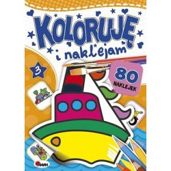 Koloruję i naklejam 80 naklejek motyleksiazkowe.pl