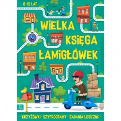 Wielka księga łamigłówek 8-12 lat motyleksiazkowe.pl