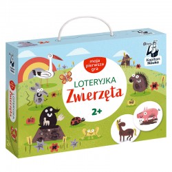 Moja pierwsza gra Loteryjka Zwierzęta 2+ motyleksiazkowe.pl