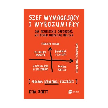 Szef wymagający i wyrozumiały. Jak skutecznie zarządzać nie tracąc ludzkiego oblicza Kim Scott motyleksiazkowe.pl