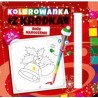 Kolorowanka z kredką. Boże Narodzenie