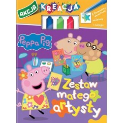 Peppa Pig. Akcja kreacja! część 1. Zestaw małego artysty motyleksiazkowe.pl