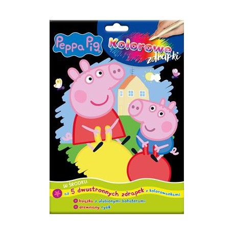 Peppa Pig Kolorowe zdrapki część 1 motyleksiazkowe.pl