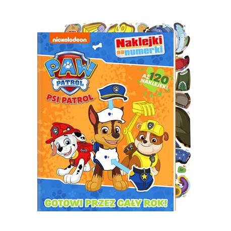 Psi Patrol Naklejki na numerki część 4. Gotowi przez cały rok motyleksiazkowe.pl