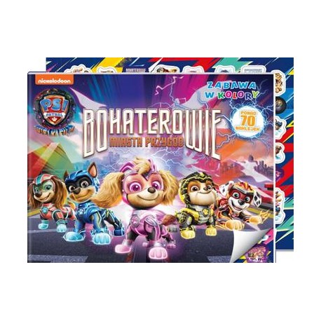 Psi Patrol Zabawa w kolory część 9. Bohaterowie miasta przygód motyleksiażkowe.pl