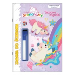 Moje Jednorożce Zadania do ścierania część 3. Tęczowe zagadki motyleksiazkowe.pl