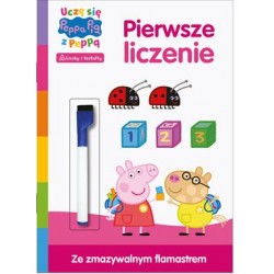 Uczę się z Peppą Zadania do ścierania część 3. Pierwsze liczenie motyleksiazkowe.pl