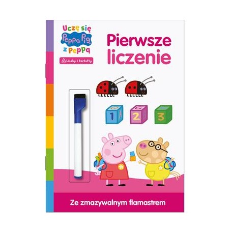 Uczę się z Peppą Zadania do ścierania część 3. Pierwsze liczenie motyleksiazkowe.pl