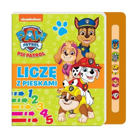 Psi Patrol Liczę z pieskami część 1 motyleksiazkowe.pl